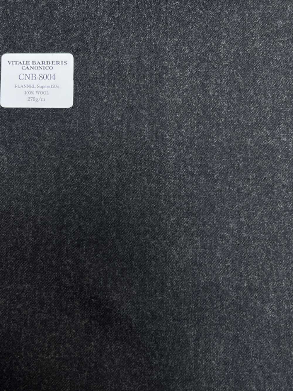 CNB8004 CANONICO فلانيل قياسي Super120's رمادي فحمي سادة[قماش] CANONICO