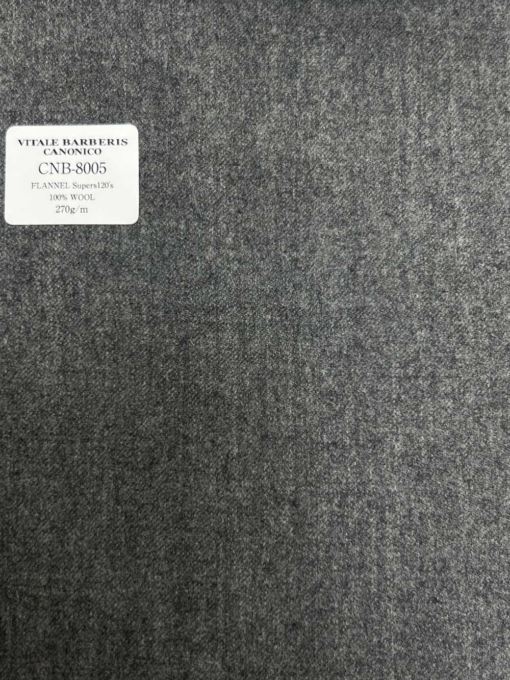 CNB8005 CANONICO فلانيل قياسي سوبر 120's رمادي متوسط سادة[قماش] CANONICO