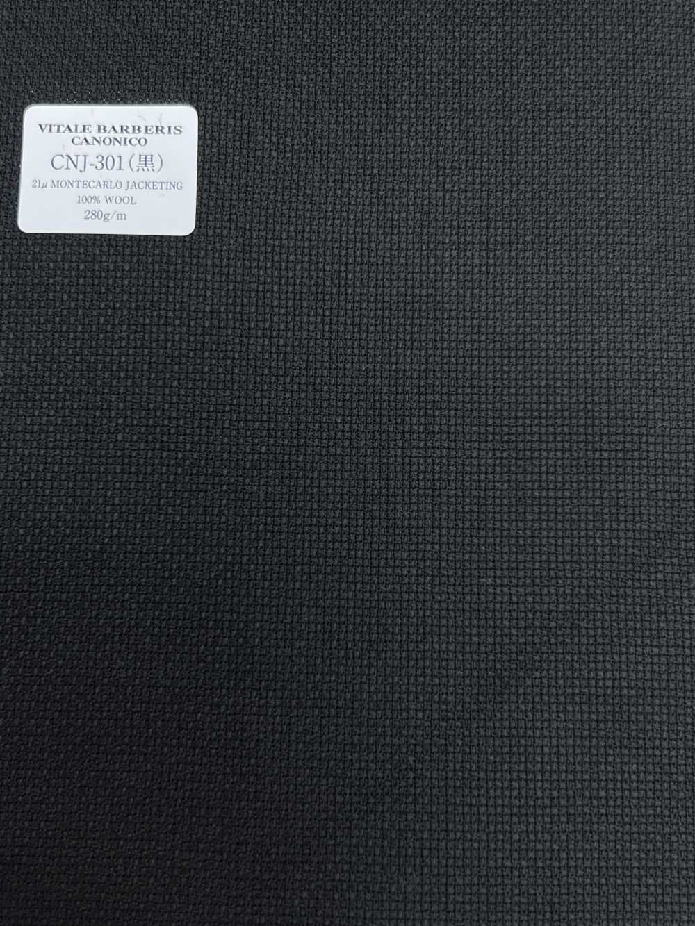 CNJ301 CANONICO Standard 21μ MONTECARLO لأقمشة الجاكيتات هوبساك سادة أسود[قماش] CANONICO