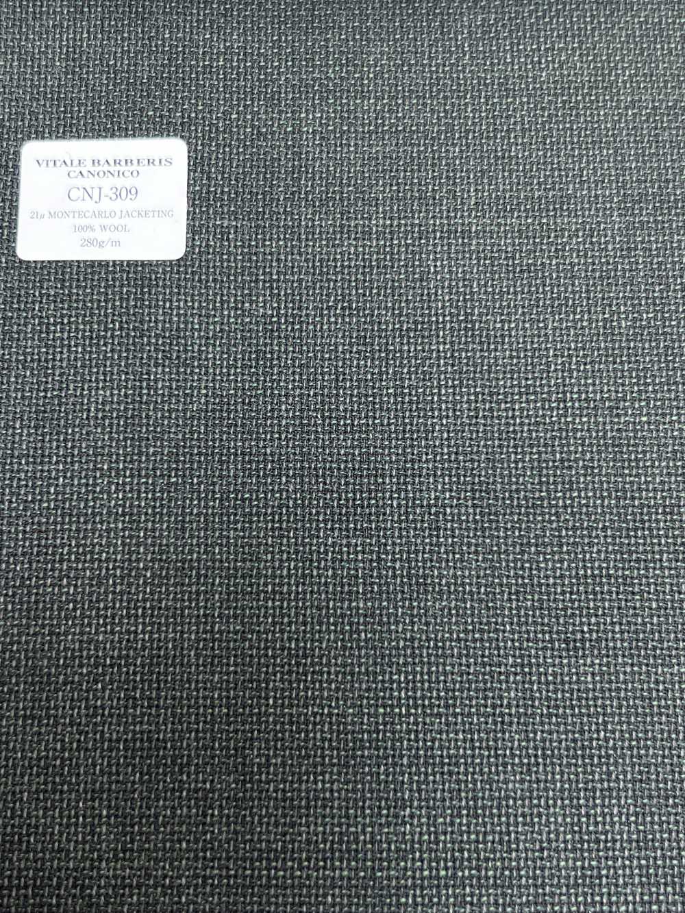 CNJ309 CANONICO Standard 21μ MONTECARLO جاكتينغ هوبساك أخضر داكن سادة[قماش] CANONICO