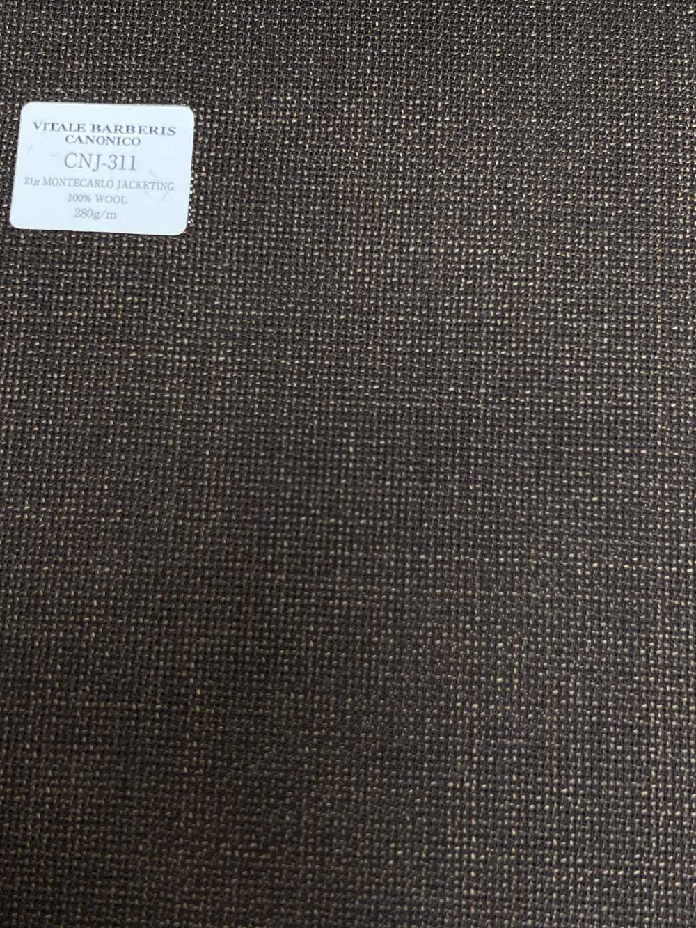 CNJ311 CANONICO Standard 21μ MONTECARLO JACKETING Hopsack بني سادة[قماش] CANONICO