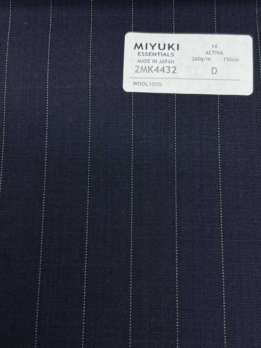 2MK4432 26SS Miyuki Fabric MIYUKI Essentials ESSENTIALS ACTIVA مخطط كحلي[قماش] Miyuki Woolen Mills