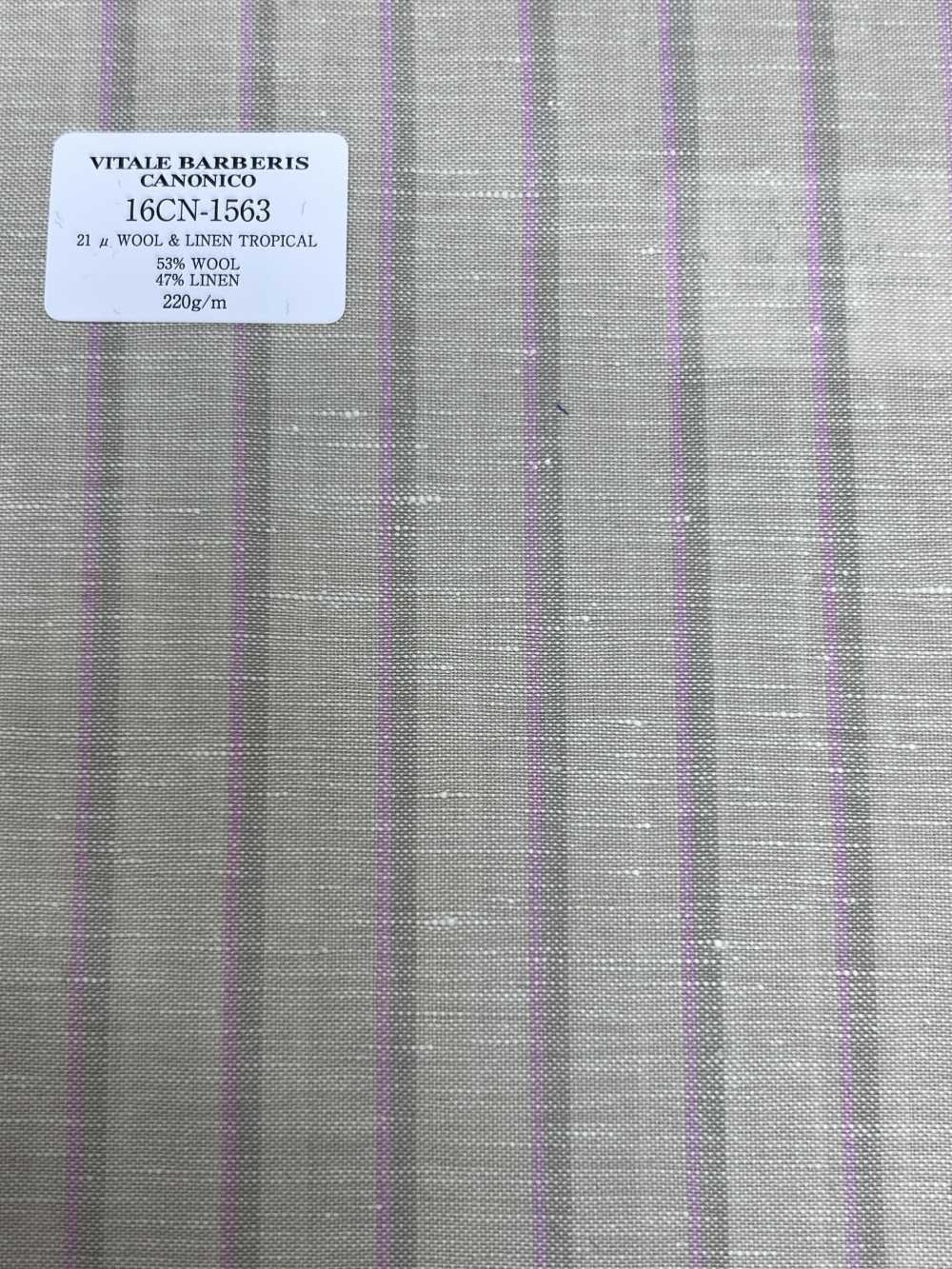 16CN1563 26SS VBC Vitale Barberis Canonico 21 μ صوف وكتان تروبيكال[قماش] CANONICO