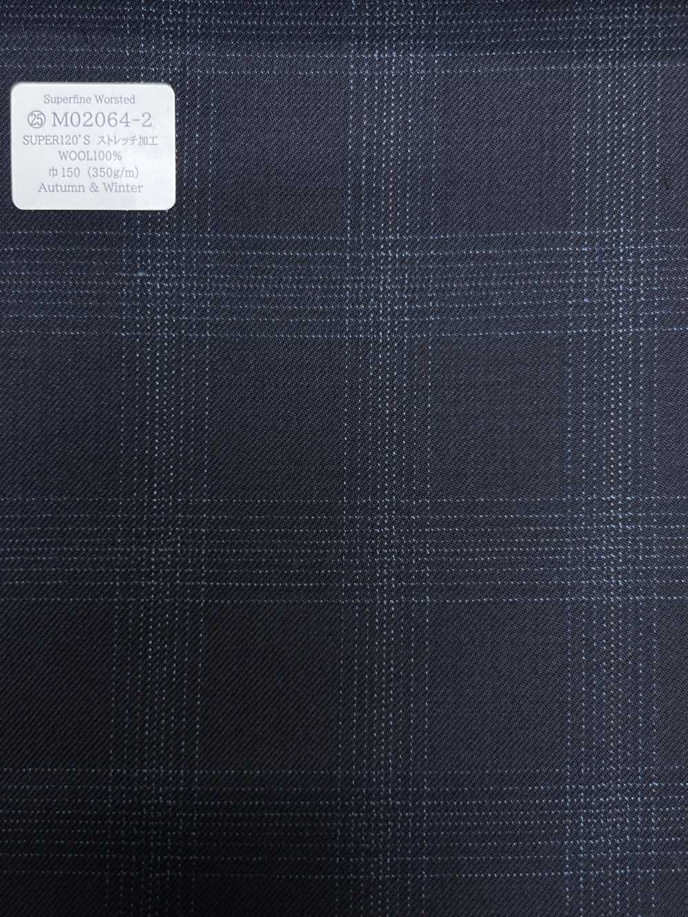 M02064-2 KUNISHIMA1850 Exclusive Line [سوبرفلاين وورستد] نقش مربعات هيثر كحلي[قماش] Kunishima Co., Ltd.