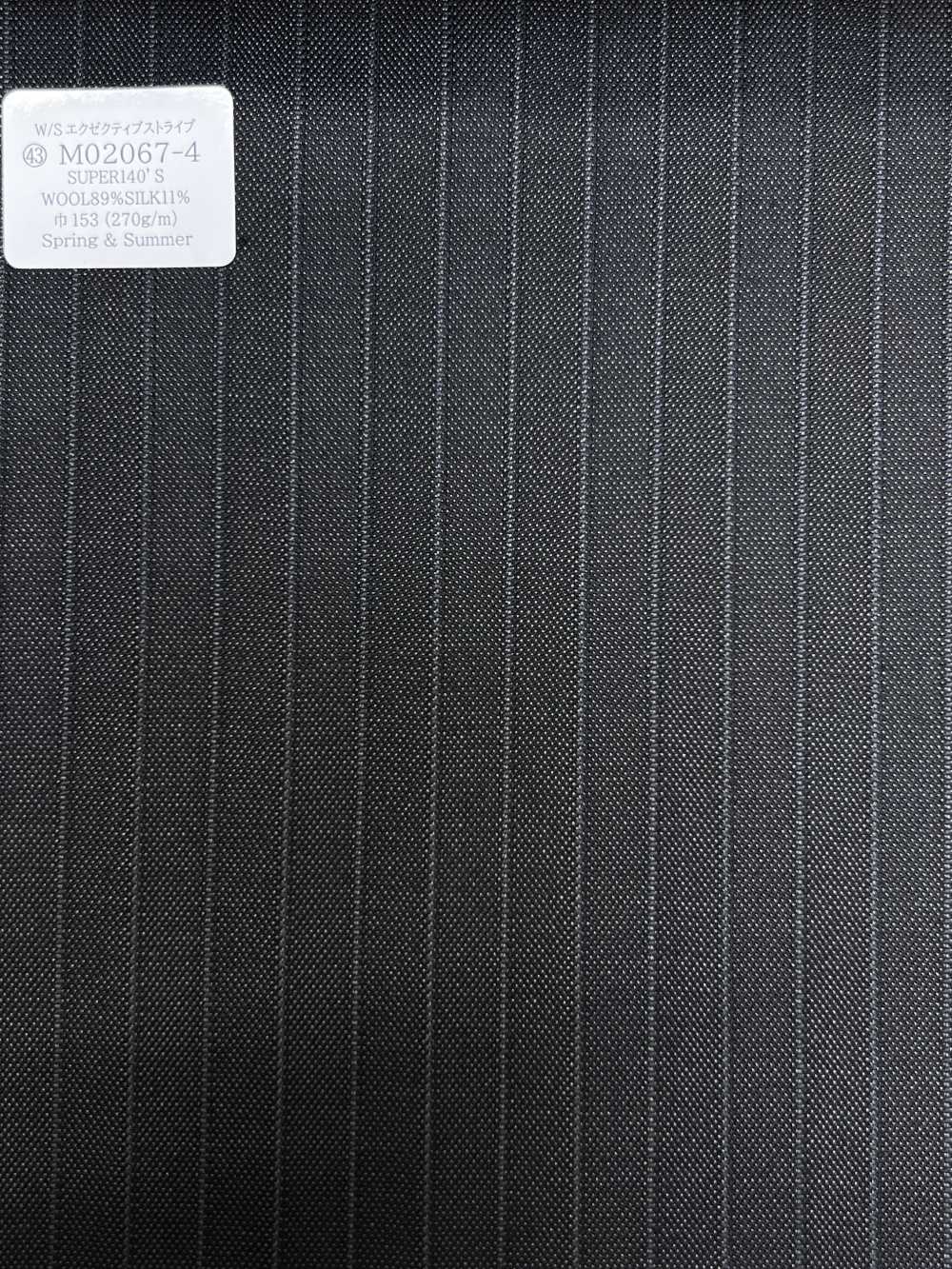 M02067-4 KUNISHIMA1850 خط حصري [W/S Executive Stripe] مخطط رمادي فحمي داكن[قماش] Kunishima Co., Ltd.