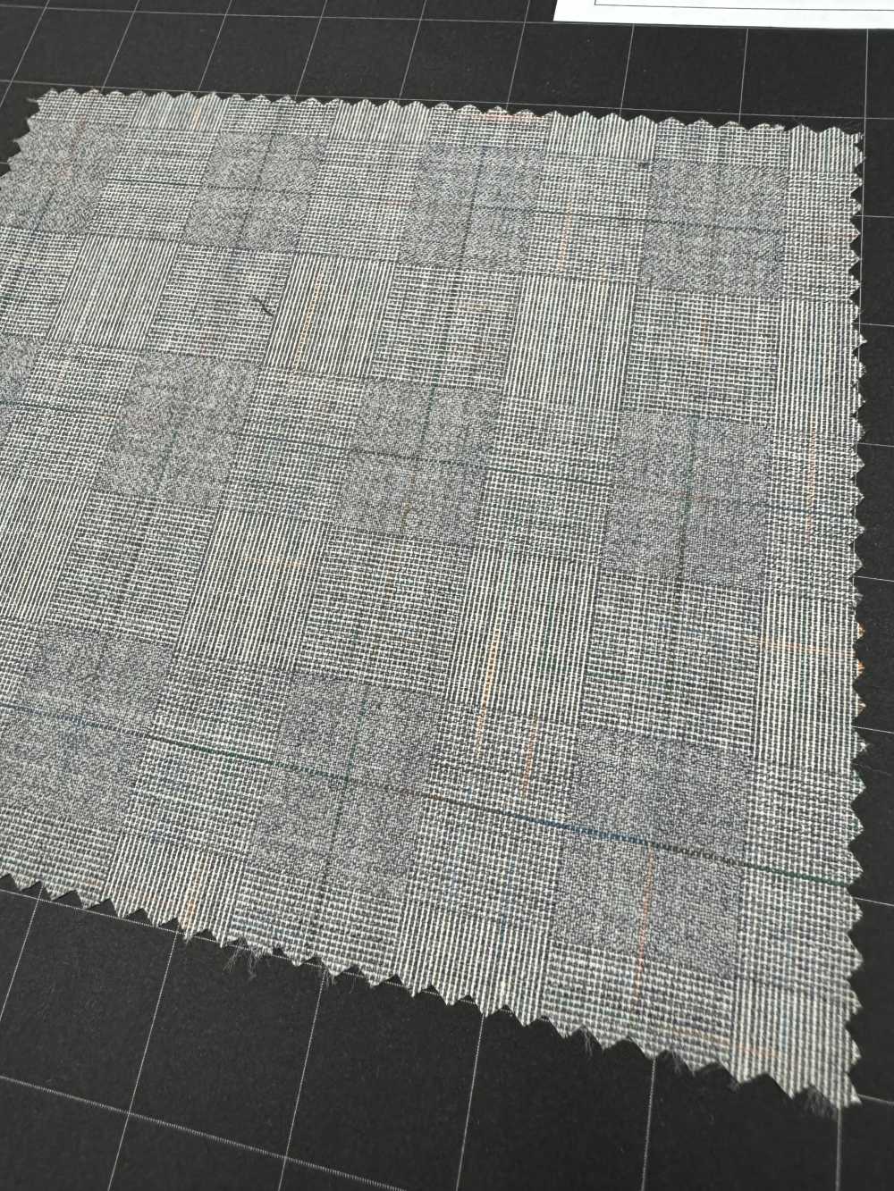 1AGA36-13 [منتج محدود المخزون] Nikke Textile قماش Super 100's Ikat Tropical Glen Check NIKKE