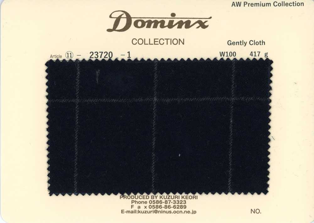 23720-1 ستاندرد GentlyCloth 100% صوف DOMINX Premium Collection أسود[قماش] قماش كوزوري الصوفي (DOMINX)