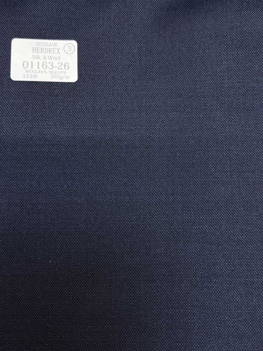 01163-26 26AW HERDREX [حرير وصوف] حرير وصوف سادة كحلي[قماش] Kunishima Co., Ltd.
