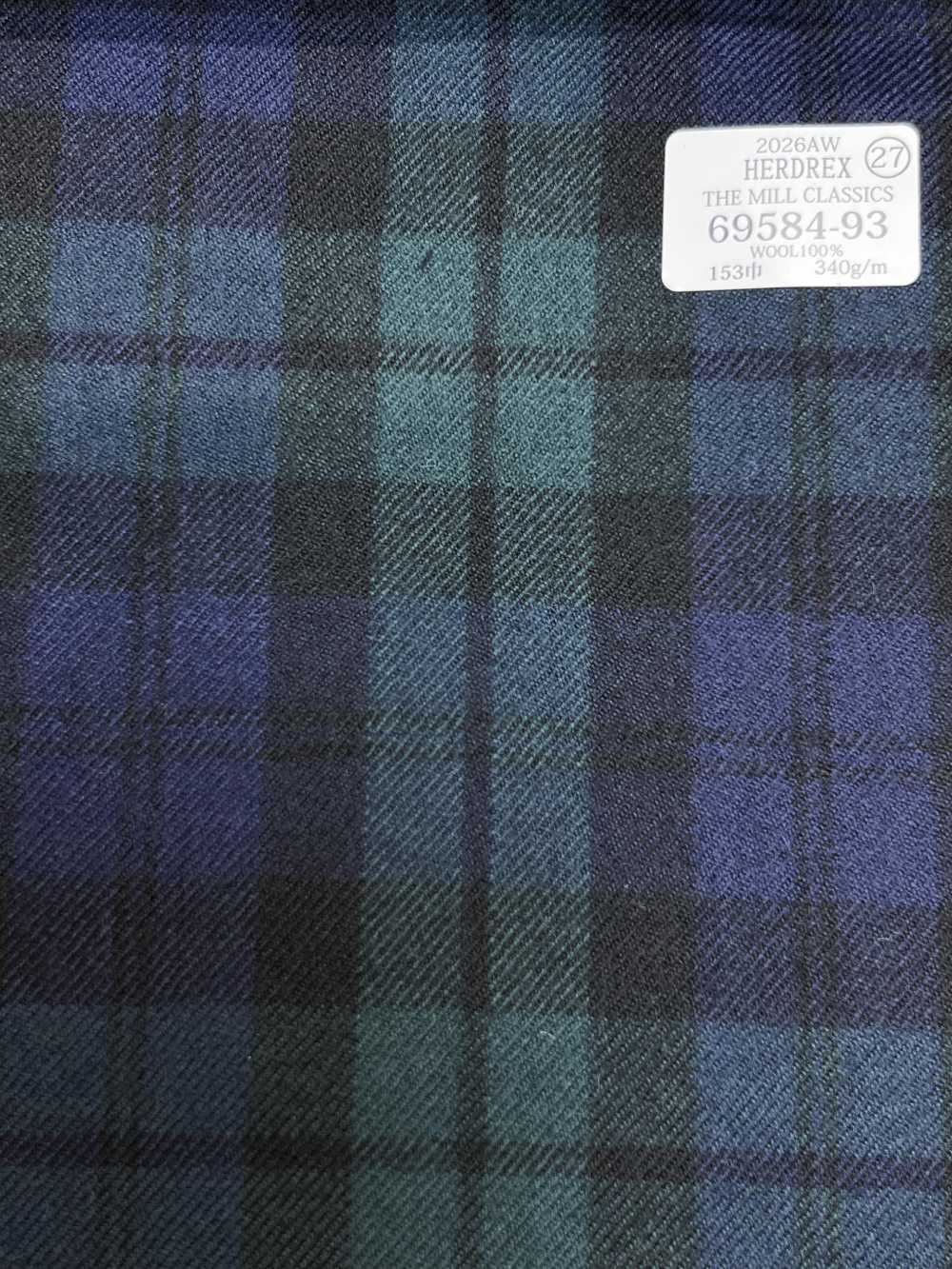 69584-93 26AW HERDREX [THE MILL CLASSICS] Mill Classics كاروهات خضراء[قماش] Kunishima Co., Ltd.