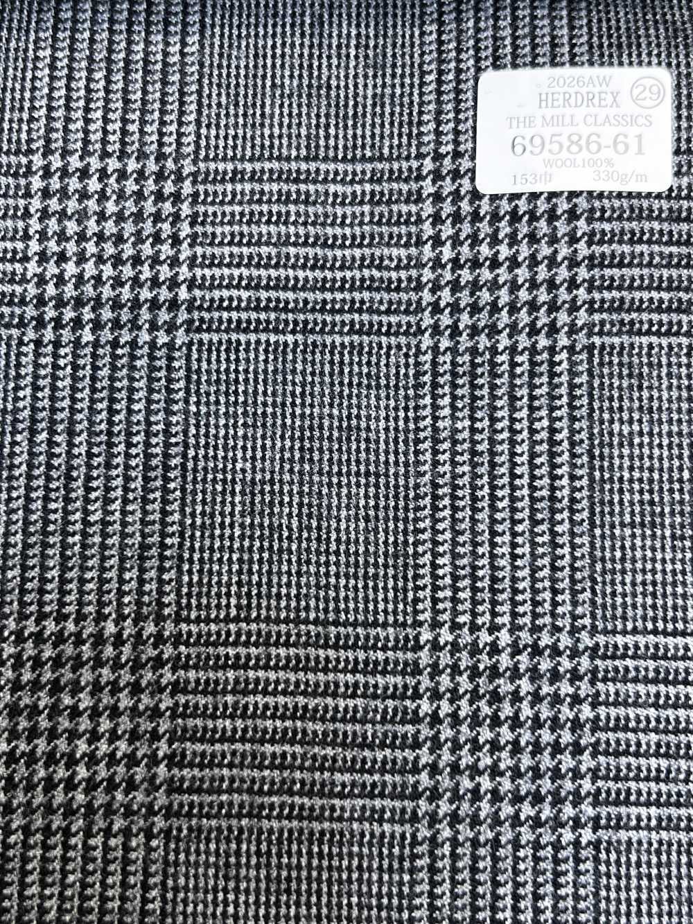 69586-61 26AW HERDREX [THE MILL CLASSICS] Mill Classics نقشة غلين تشيك رمادي[قماش] Kunishima Co., Ltd.