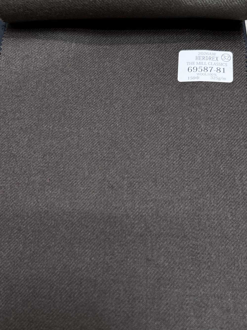 69587-81 26AW HERDREX [THE MILL CLASSICS] كلاسيكيات المصنع بني سادة[قماش] Kunishima Co., Ltd.