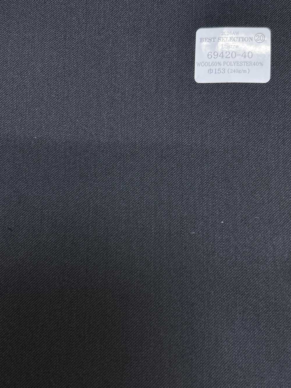 69420-40 26AW BESTSELECTION [Lustre] فحمي سادة[قماش] Kunishima Co., Ltd.