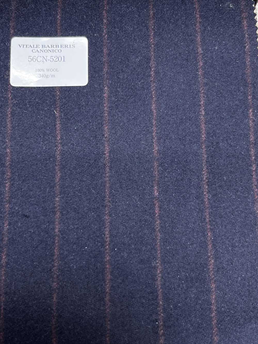 56CN5201 CANONICO فلانيل صوفية أصلية بخطوط كحلي داكن/أحمر[قماش] CANONICO