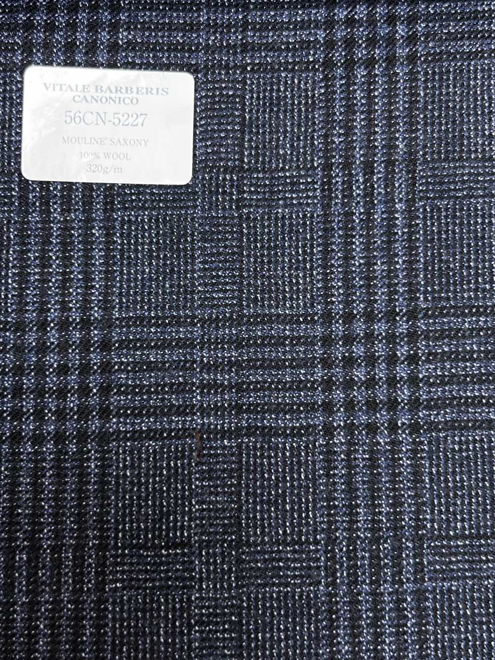 56CN5227 CANONICO 21 مولينيه ساكسوني أزرق كحلي بنقشة Glen Check[قماش] CANONICO