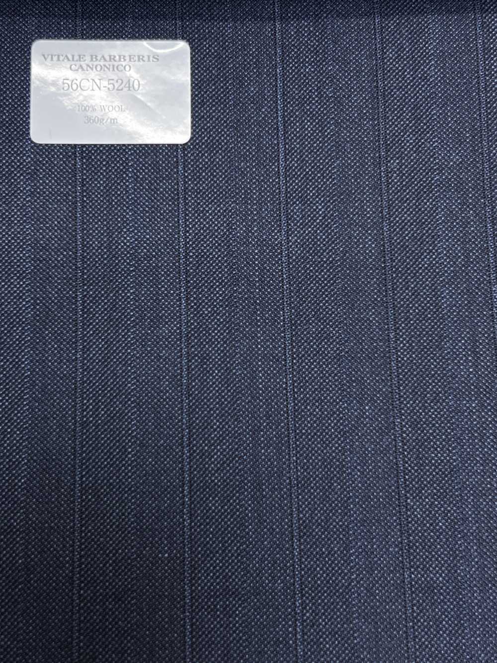 56CN5240 CANONICO صوف وورستد تقليدي 21 كحلي داكن بخطوط ظل[قماش] CANONICO
