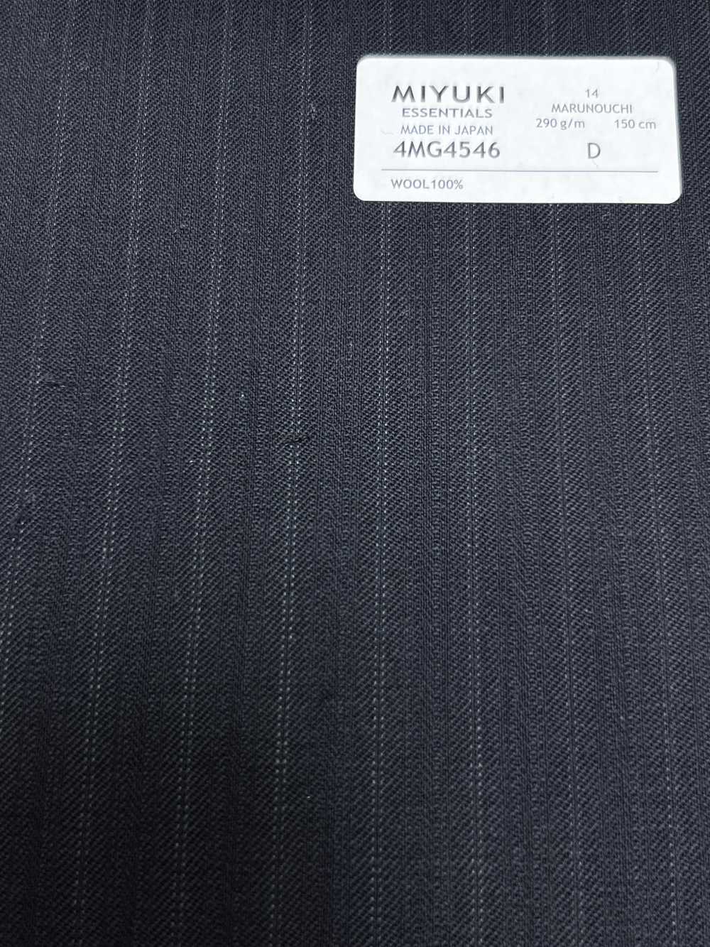 4MG4546 26AW MARUNOUCHI تويل بخطوط كحلية[قماش] Miyuki Woolen Mills