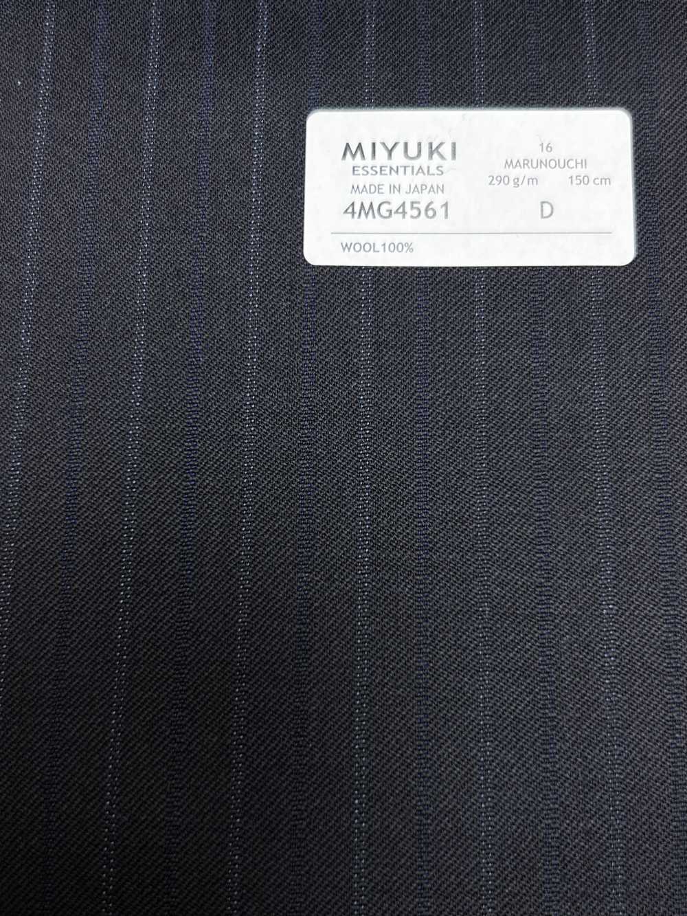 4MG4561 26AW MARUNOUCHI تويل مخطط أزرق بحري[قماش] Miyuki Woolen Mills