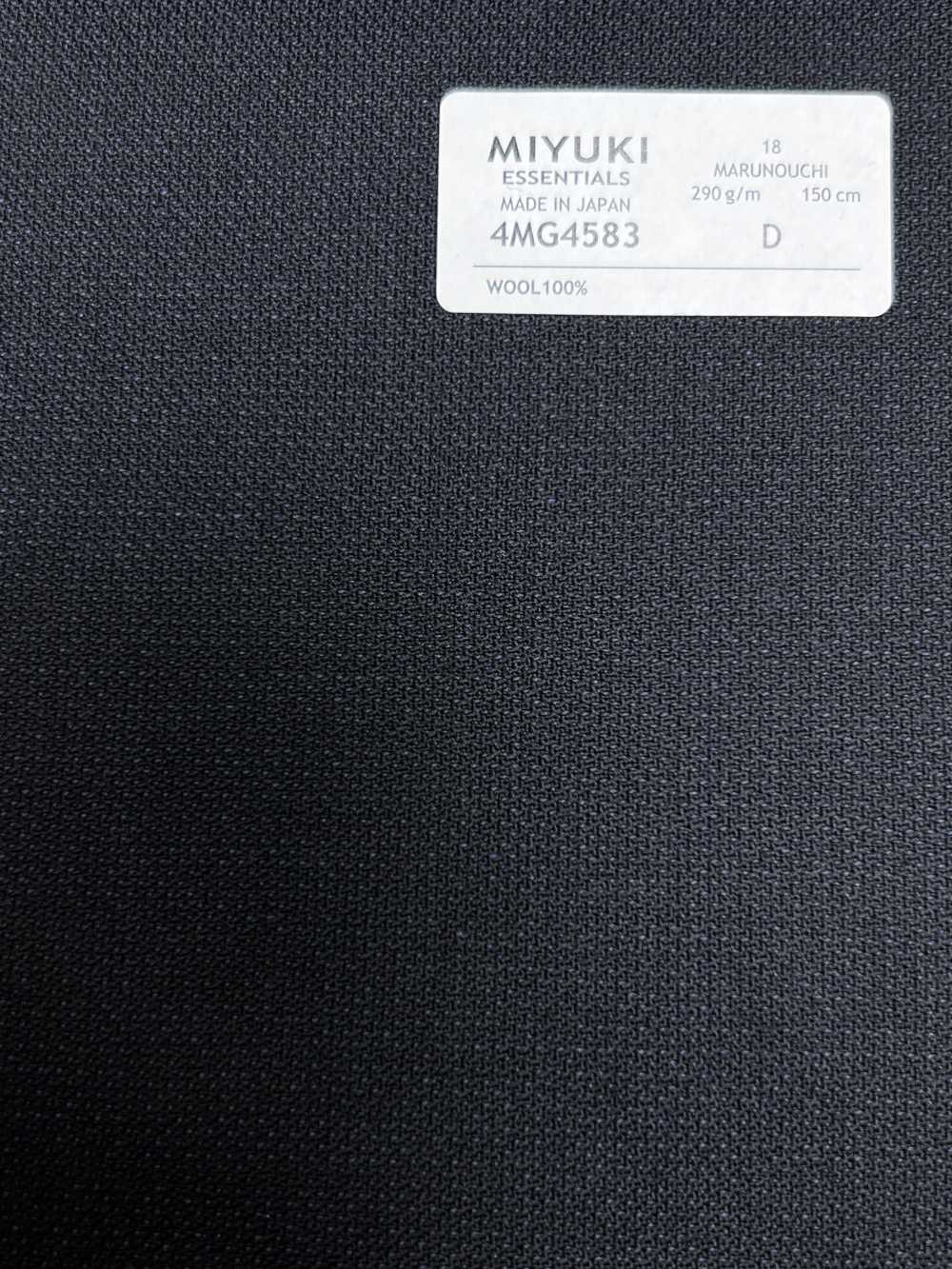 4MG4583 26AW MARUNOUCHI تويل كحلي سادة[قماش] Miyuki Woolen Mills