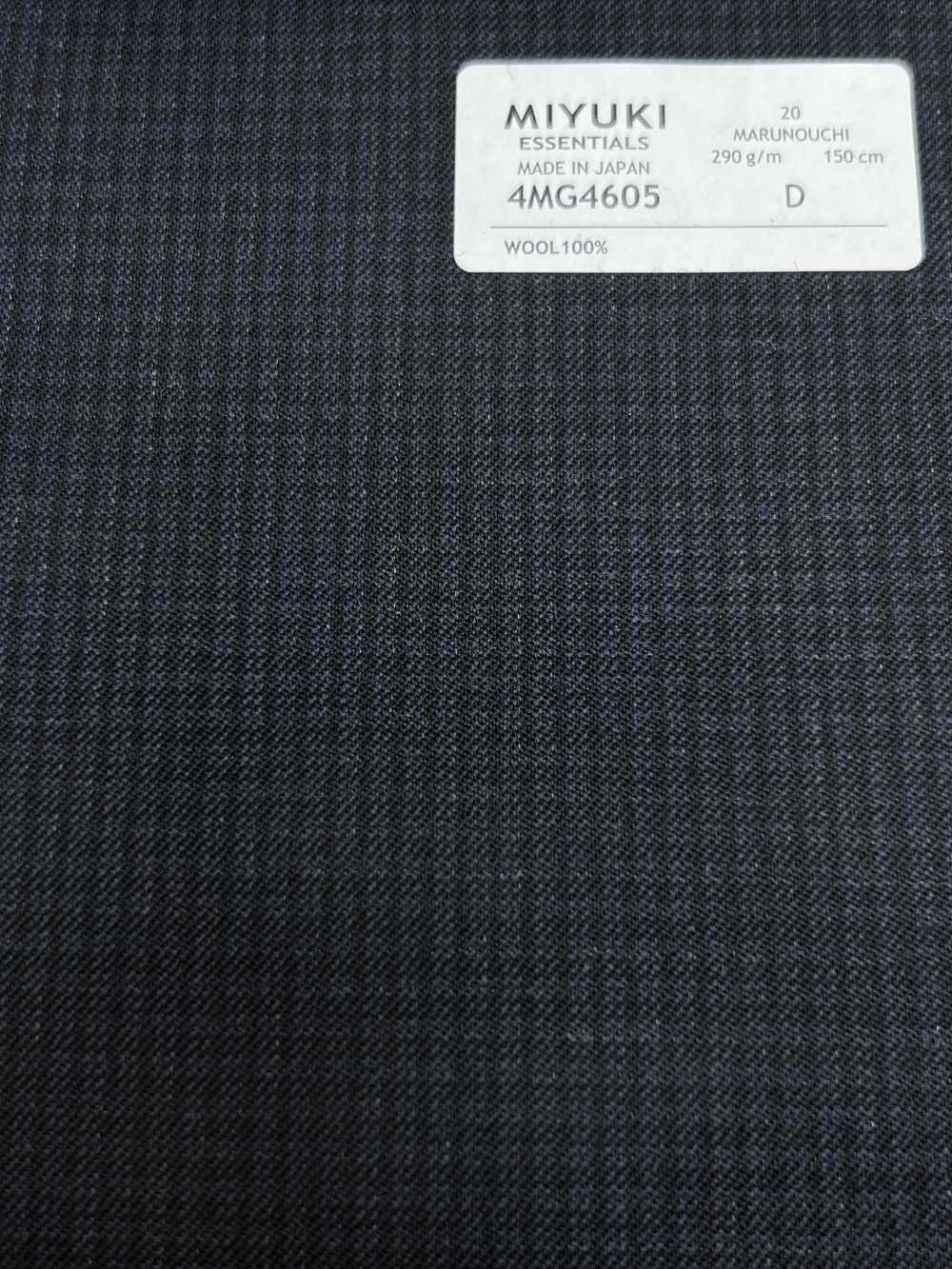 4MG4605 26AW MARUNOUCHI تويل بنقشة مربعات كحلي[قماش] Miyuki Woolen Mills
