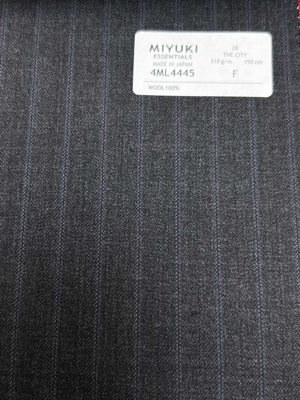4ML4445 26AW THE CITY تويل مخطط رمادي فحمي رمادي سماوي[قماش] Miyuki Woolen Mills