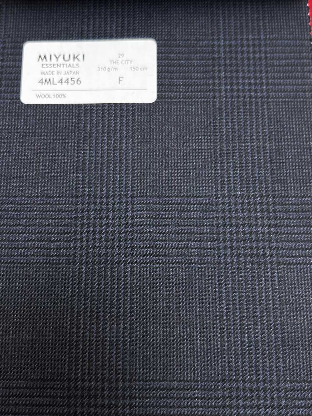 4ML4456 26AW THE CITY تويل كاروهات كحلي[قماش] Miyuki Woolen Mills