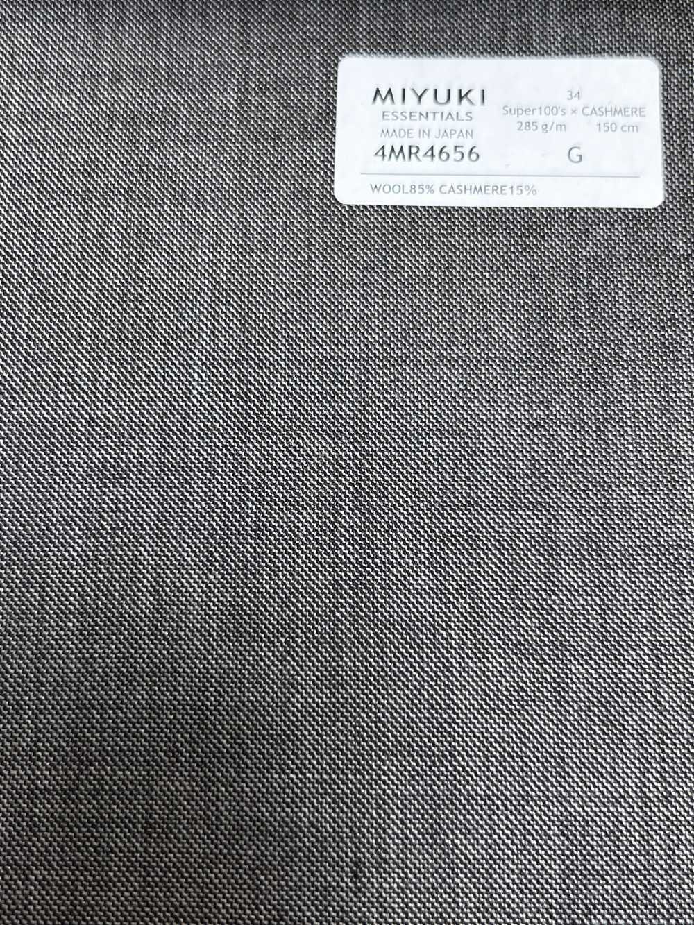 4MR4656 26AW Super100's × كشمير بني فاتح بدون نقشة[قماش] Miyuki Woolen Mills