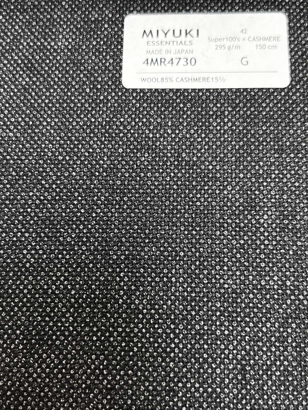 4MR4730 26AW Super100's × كشمير رمادي فحمي[قماش] Miyuki Woolen Mills