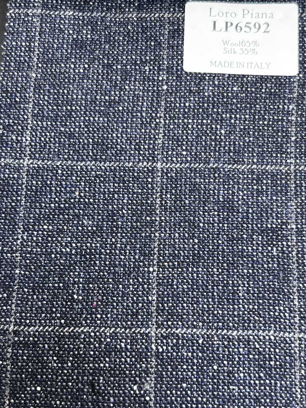 LP6592 Loro Piana مربعات كحلي[قماش] HOSOI SYOJI