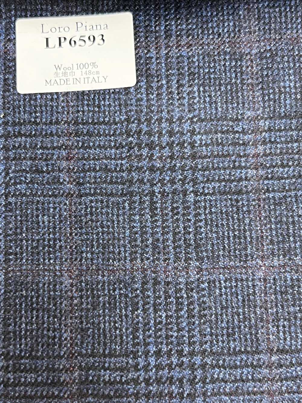 LP6593 Loro Piana كاروهات أزرق كحلي[قماش] HOSOI SYOJI