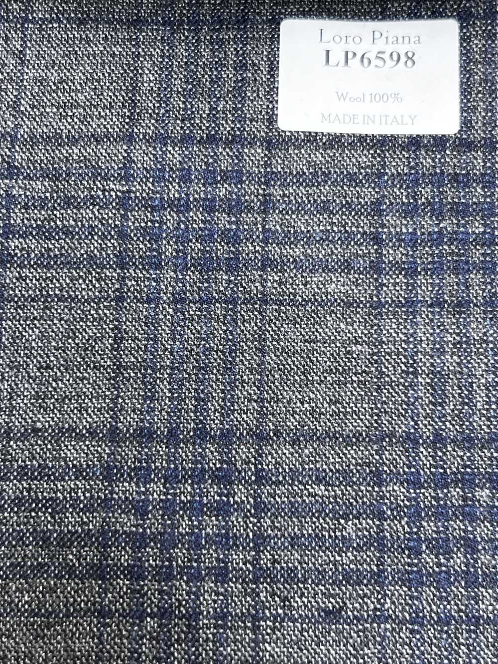 LP6598 Loro Piana رمادي × كحلي بنقشة مربعات[قماش] HOSOI SYOJI