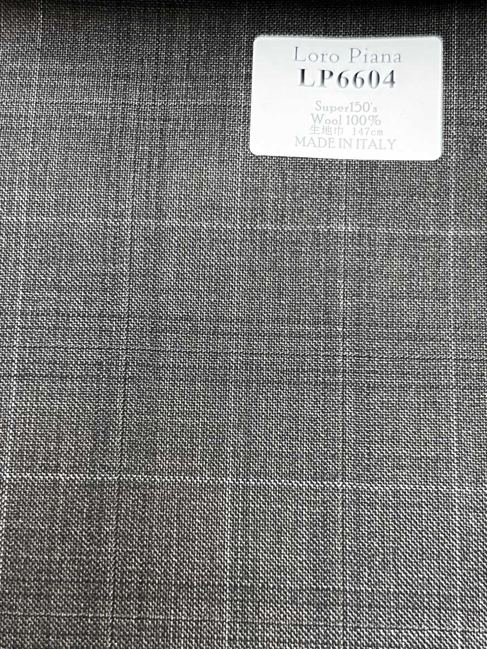 LP6604 Loro Piana Super150's مربعات بنية[قماش] HOSOI SYOJI