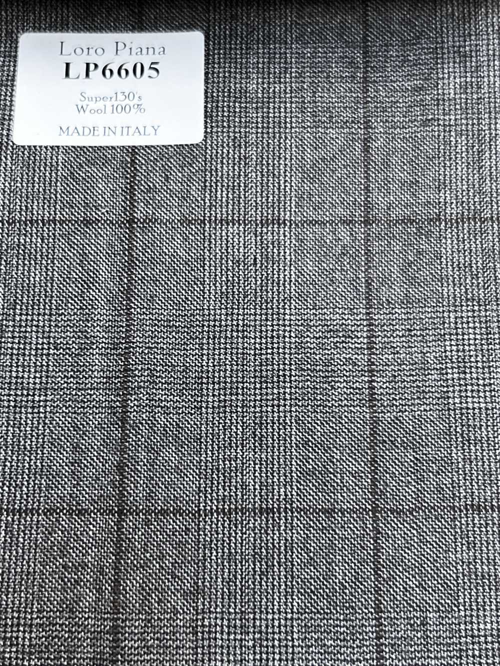 LP6605 Loro Piana Super130's كاروهات بنية[قماش] HOSOI SYOJI