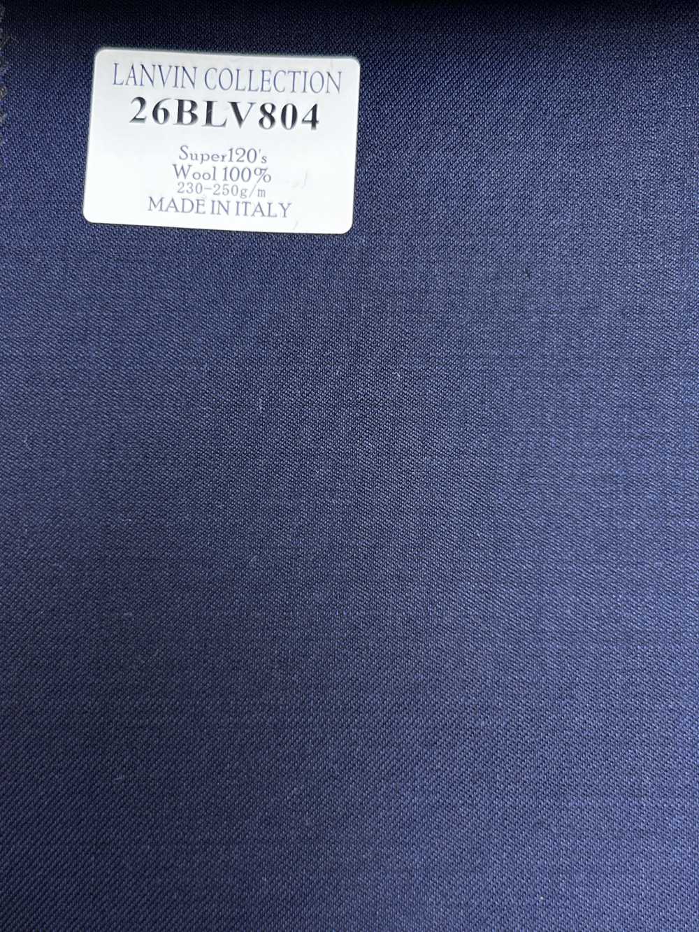 26BLV804 LANVIN COLLECTION Super120's كحلي بدون نقشة[قماش] HOSOI SYOJI