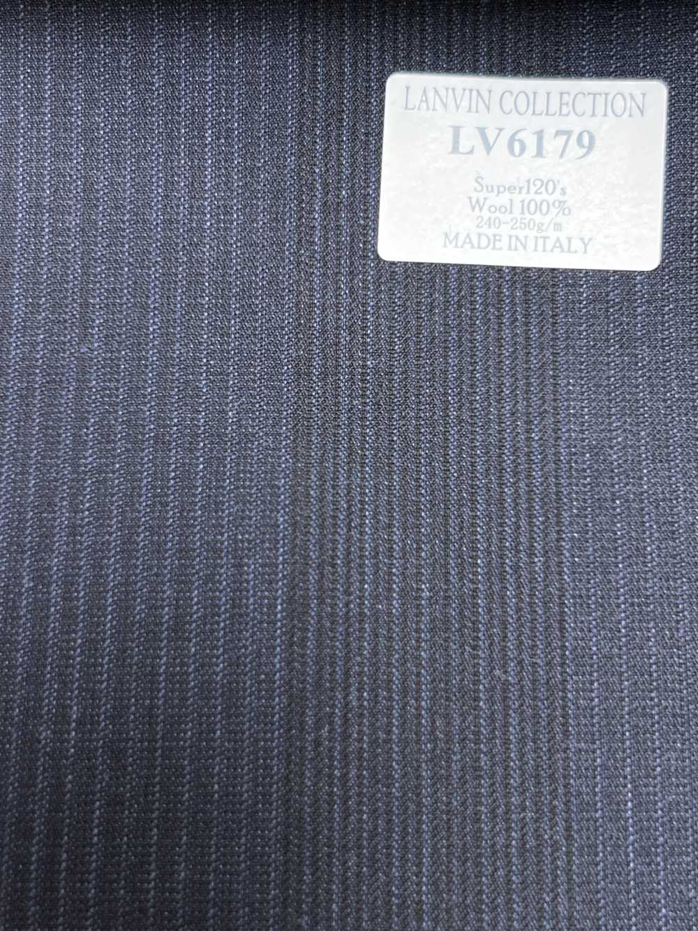 LV6179 LANVIN COLLECTION Super120's مخطط أزرق بحري داكن[قماش] HOSOI SYOJI