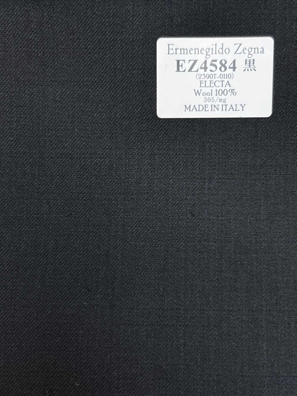 EZ4584 Ermenegildo Zegna ELECTA أسود سادة[قماش] HOSOI SYOJI