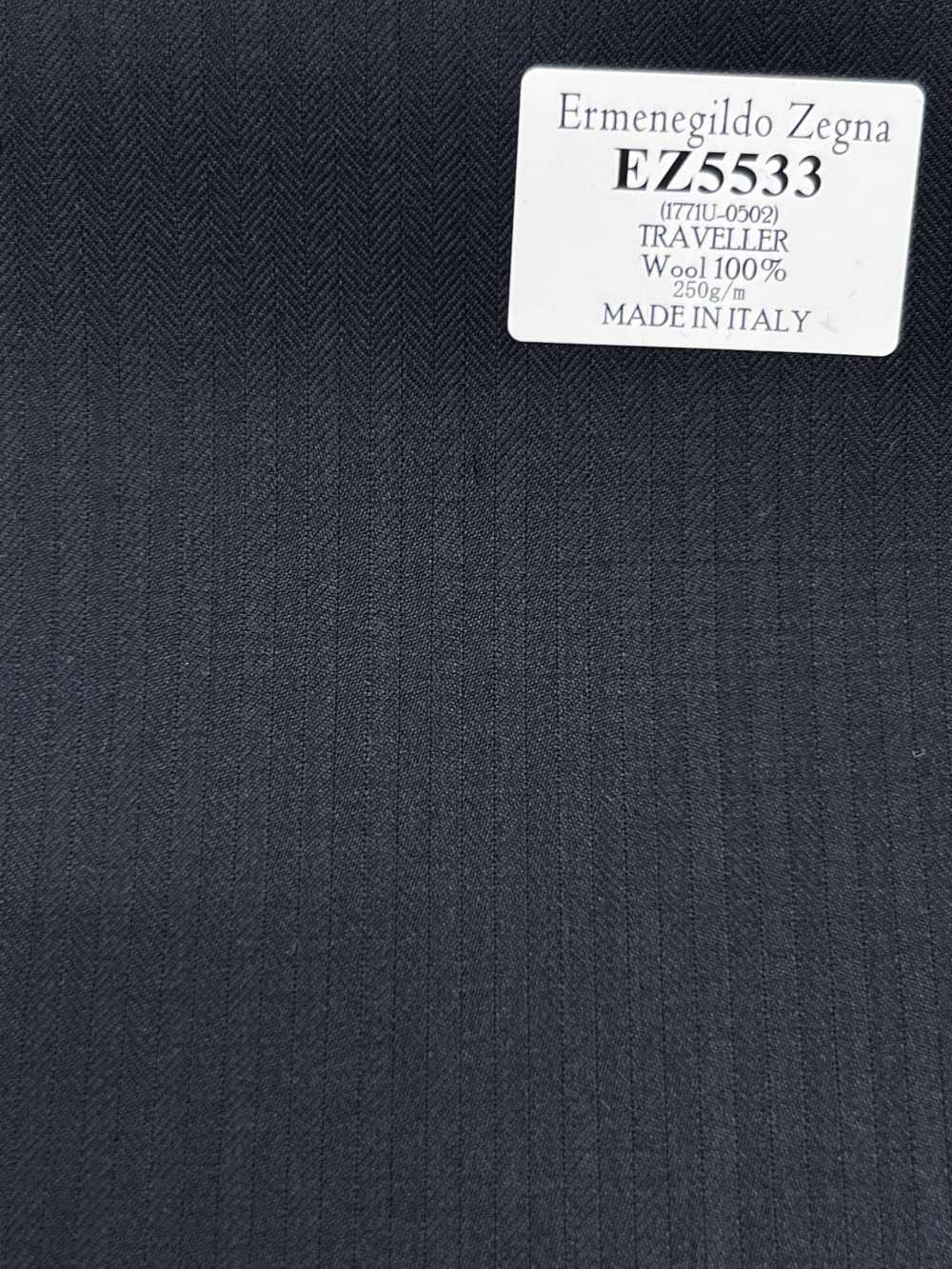 EZ5533 Ermenegildo Zegna TRAVELLER مخطط أسود[قماش] HOSOI SYOJI