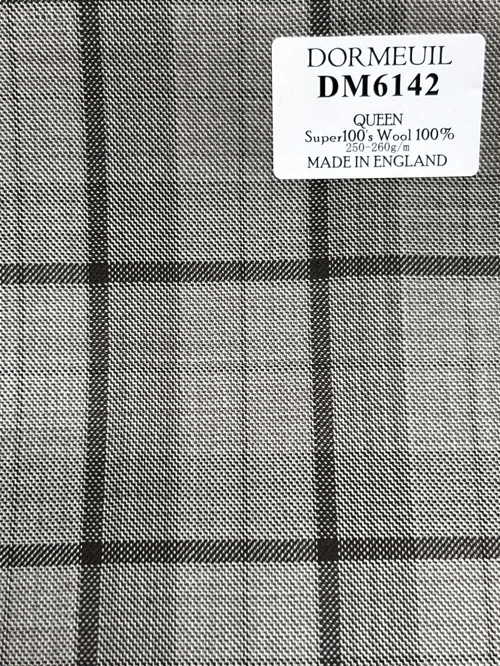 DM6142 DORMEUIL QUEEN Super 100's كاروه بيج × أسود[قماش] HOSOI SYOJI