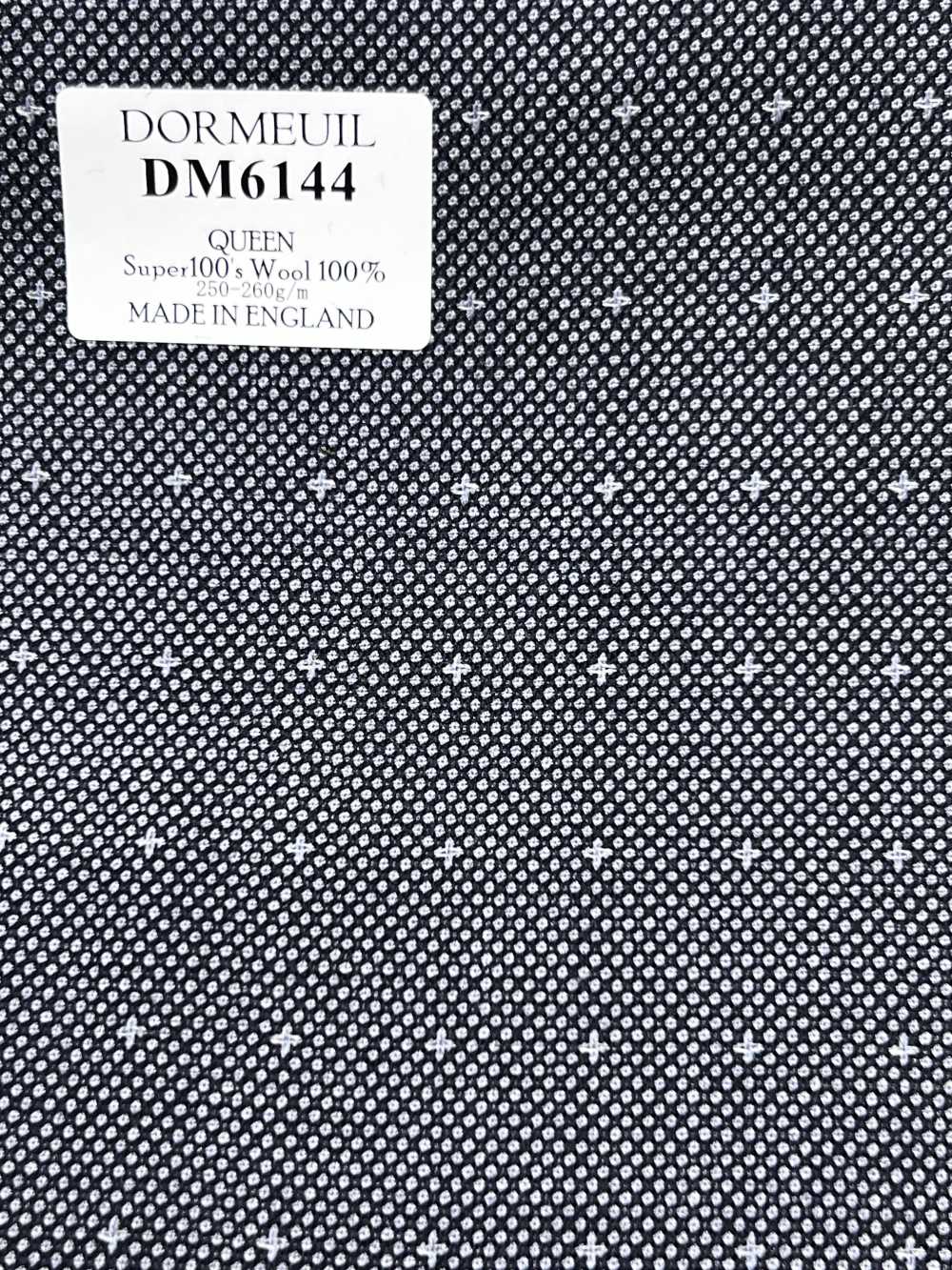 DM6144 DORMEUIL QUEEN Super100's بنقشة ساشيكو باللون الأسود والأبيض[قماش] HOSOI SYOJI