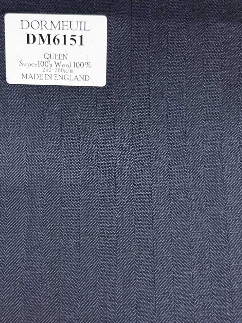 DM6151 DORMEUIL QUEEN Super100's مخطط كحلي داكن[قماش] HOSOI SYOJI