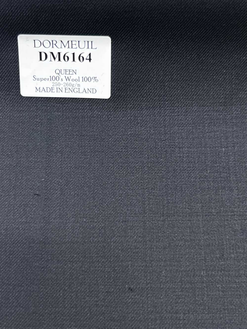 DM6164 DORMEUIL QUEEN Super100's أسود سادة[قماش] HOSOI SYOJI