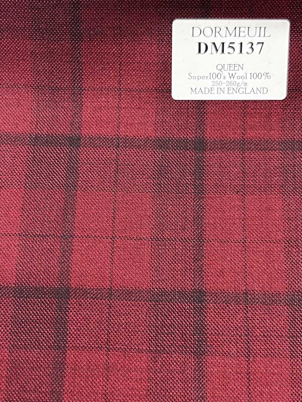 DM5137 DORMEUIL QUEEN سوبر 100s كاروهات حمراء[قماش] HOSOI SYOJI