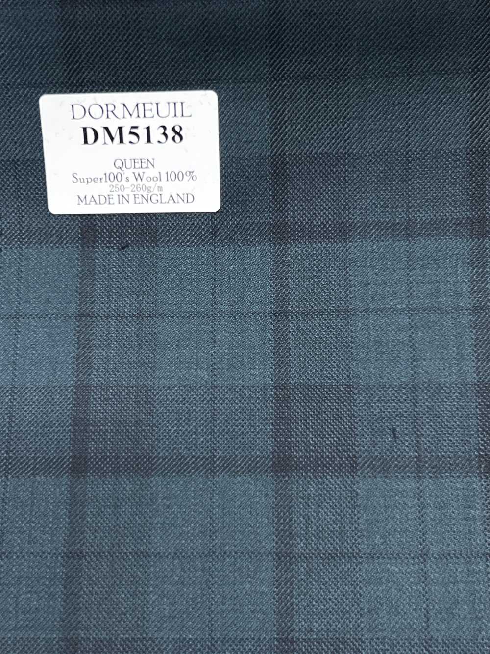 DM5138 DORMEUIL QUEEN Super100's بنقشة مربعات خضراء[قماش] HOSOI SYOJI