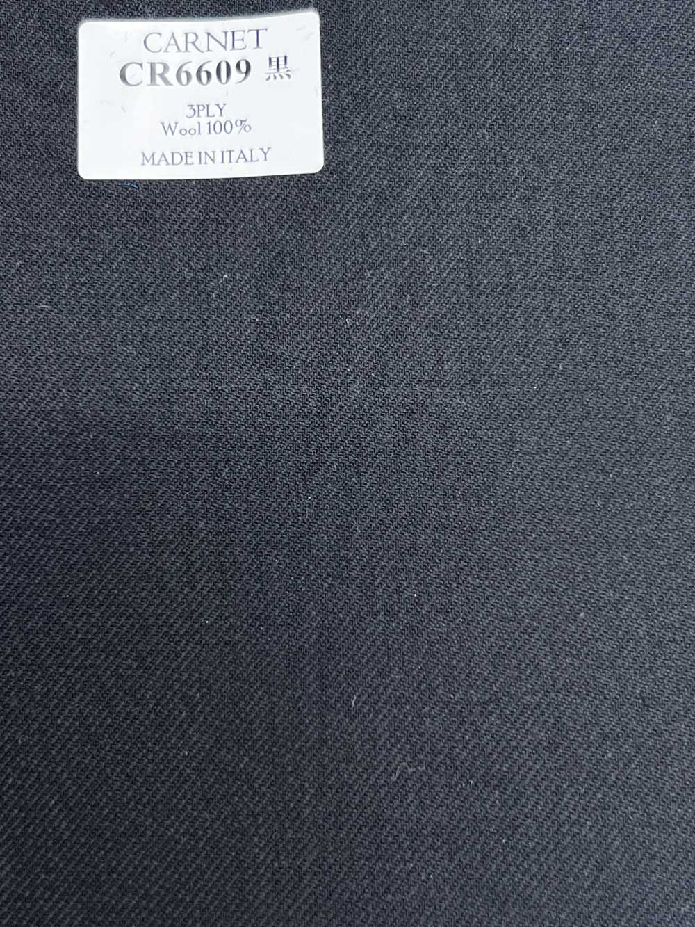 CR6609 CARNET 3PLY أسود سادة[قماش] HOSOI SYOJI