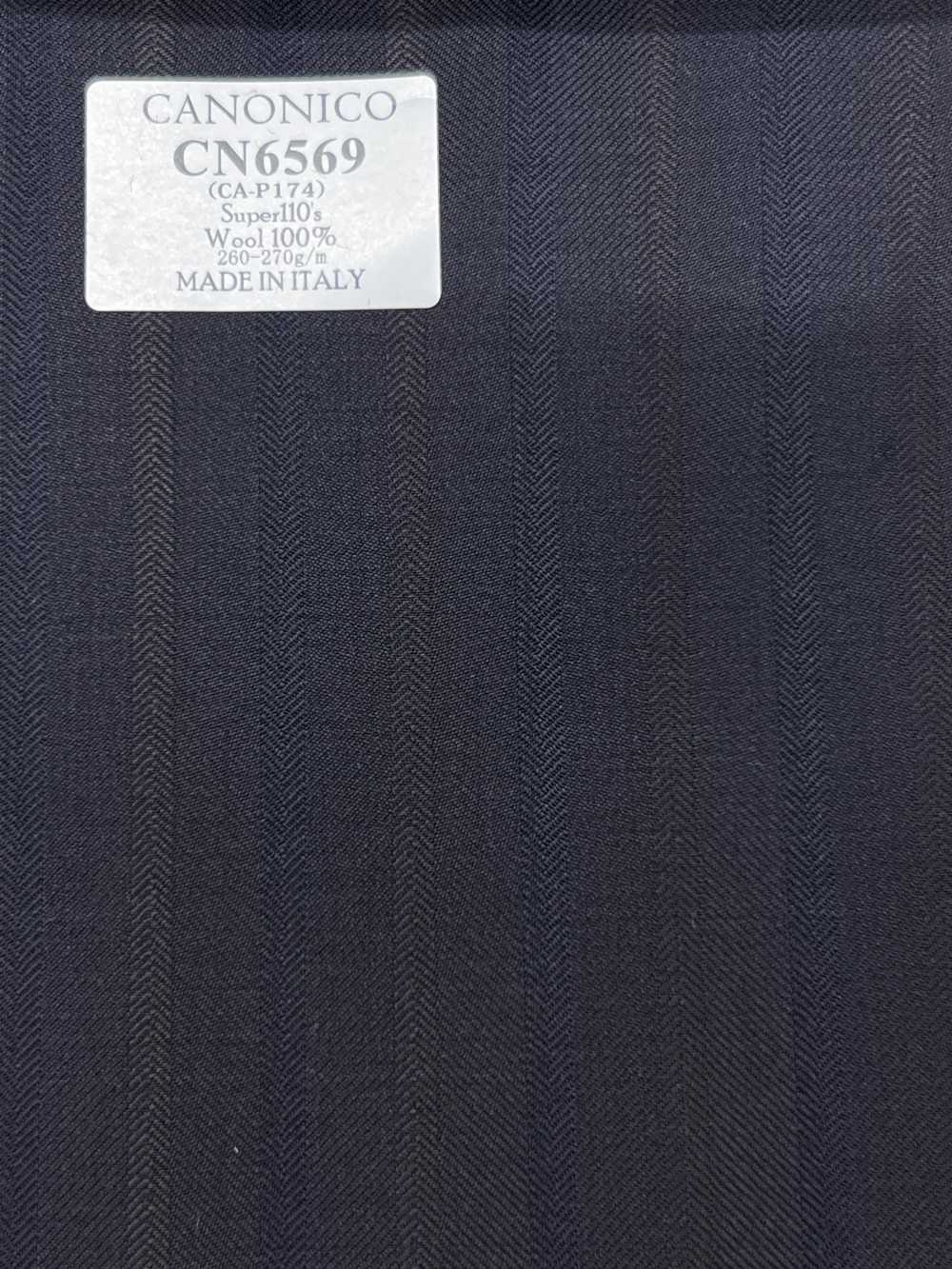 CN6569 CANONICO Super110's مخطط فحمي[قماش] HOSOI SYOJI