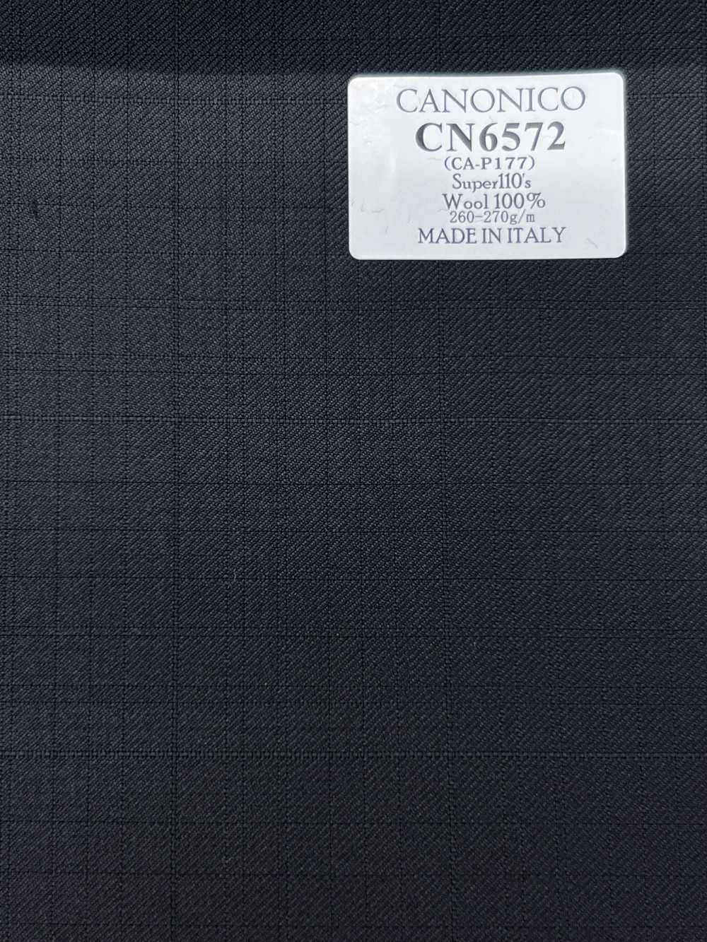 CN6572 CANONICO Super110's كاروهات سوداء[قماش] HOSOI SYOJI