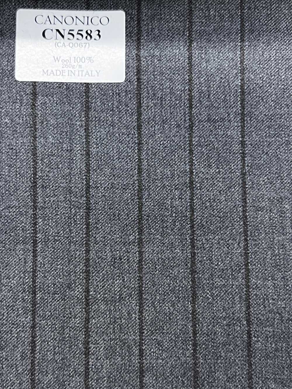 CN5583 CANONICO سوبر 110's مخطط رمادي × بني[قماش] HOSOI SYOJI