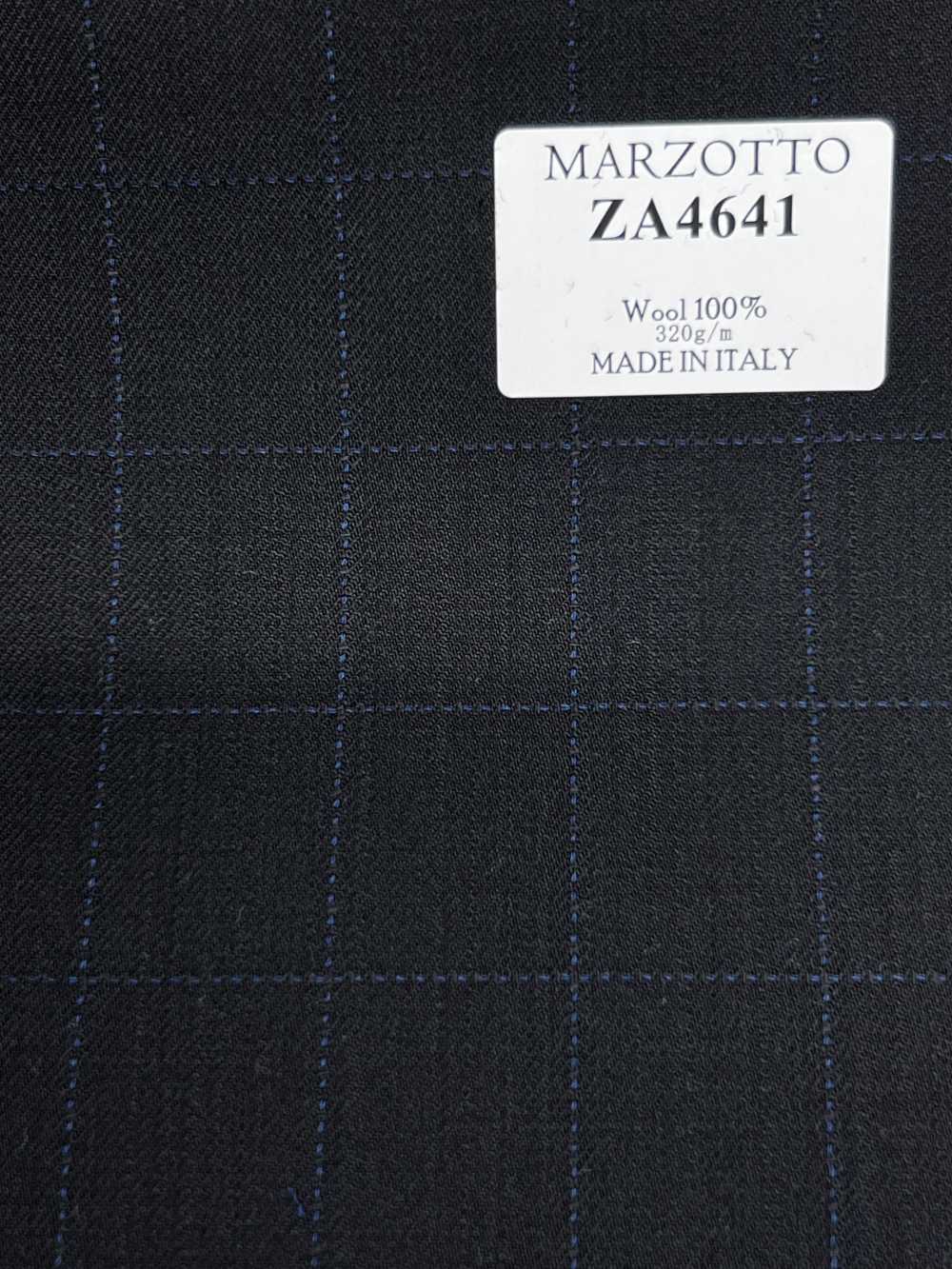 ZA4641 MARZOTTO Super110's نقش مربعات مطرزة أسود × أزرق[قماش] HOSOI SYOJI
