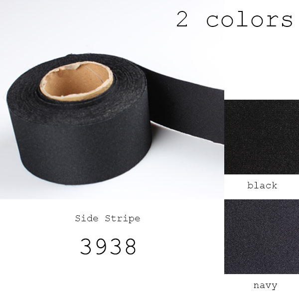 3938 شريط جانبي مخطط، مزيج منسوج، حرير 50% كوبرا 50%، حافة الشريط الجانبي، عرض 38mm[الشرائط والأشرطة والحبال] Yamamoto(EXCY)