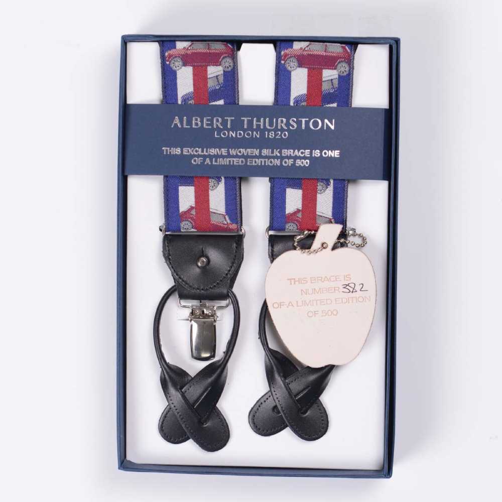 AT-2237 Albert Thurston حمالات البنطال إصدار محدود 40mm Mini Cooper[مستلزمات رسمية] ALBERT THURSTON