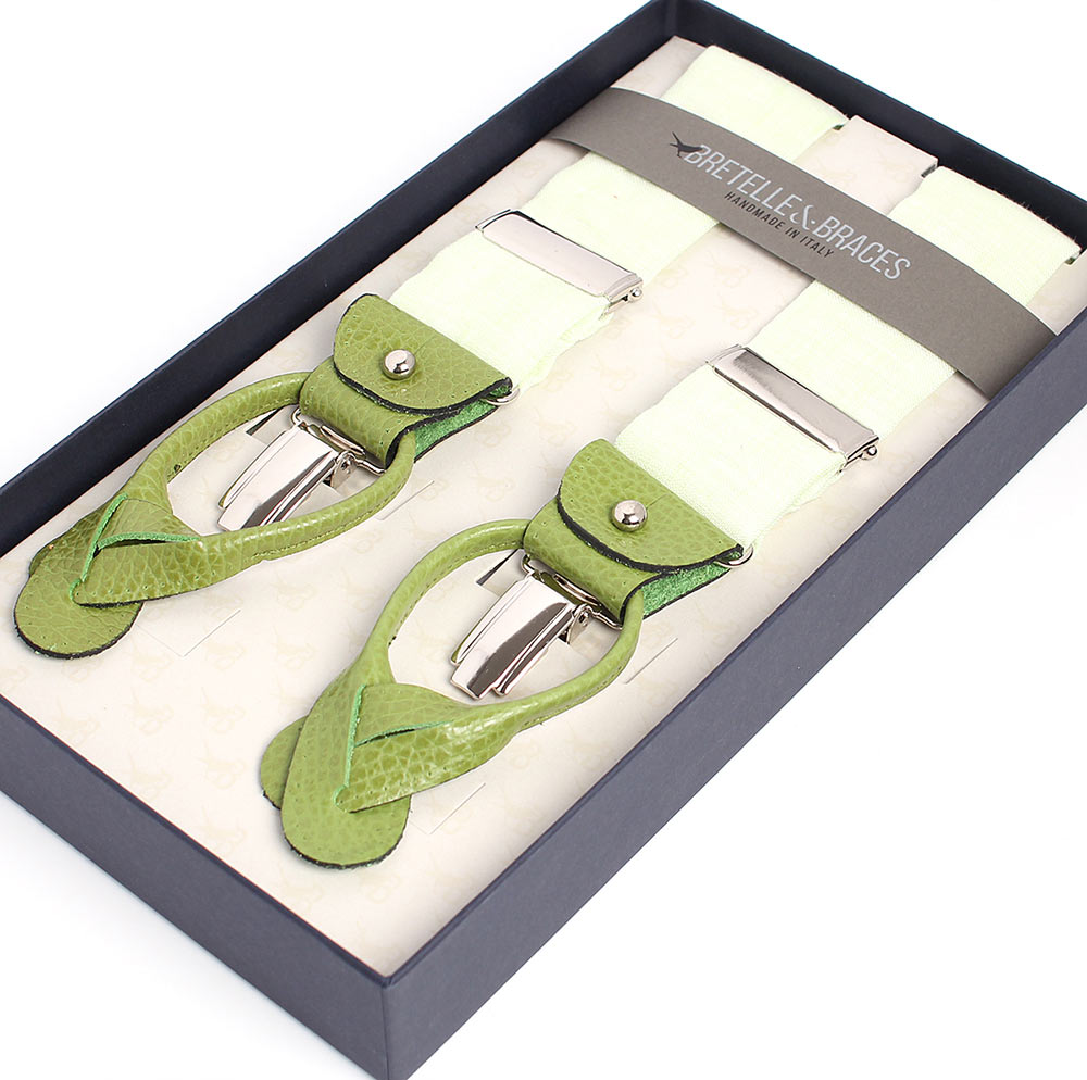 VART-015 BRETELLE&BRACES كتان أخضر[مستلزمات رسمية] Bretelle & Braces